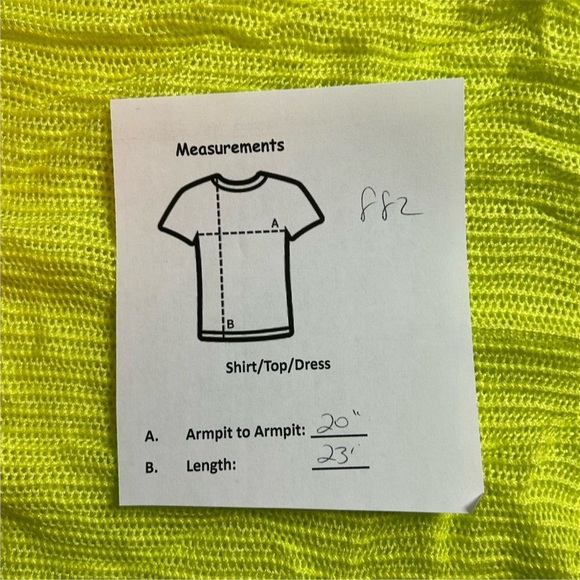 Express Mesh Neon Yellow Lime Dolman Summer Sweater 3/4 Sleeve Boat Neck Cape XS - Picture 8 of 8